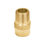 Conector reducido de bronce de 1/2 a 3/8