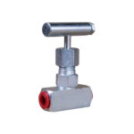 Válvula de aguja A.P. de acero inoxidable de 1/4"